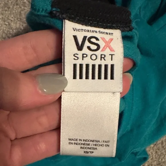 VSX Teal Sleeveless Top with Black Detail - Picture 3 of 3